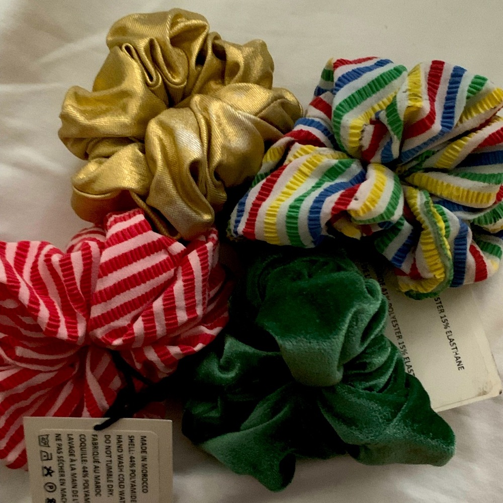NWT! SOLID & STRIPED Scrunchies